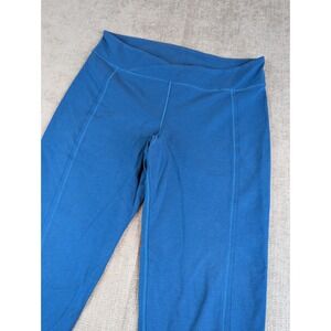 Free People Movement Leggins Womens L Blue Turnout Tie Wrap Capri Yoga Ballerina